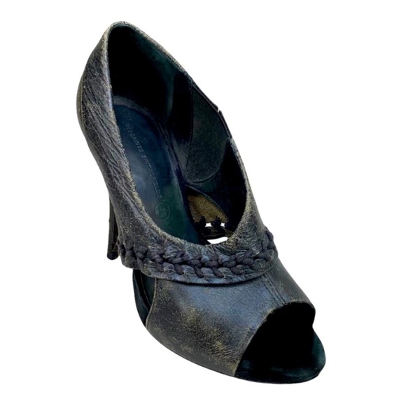 ALLSAINTS Rugged PeepToe Platform Heels 37 - Picture 11 of 13